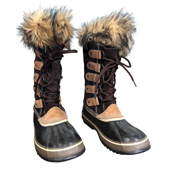 Sorel Women’s Joan Of Arctic Brown Suede Winter Boot Size US 9 - Picture 5 of 10